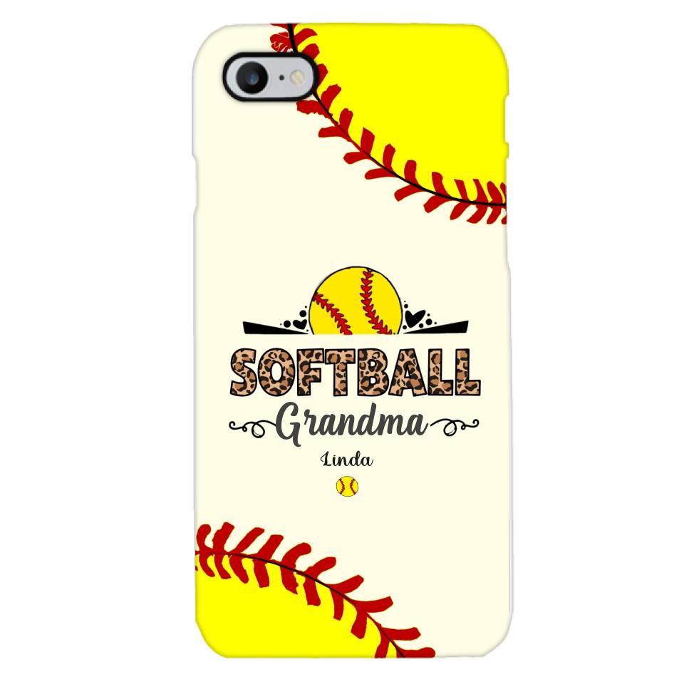 Personalized Softball Grandma Phone Case 3N 2503