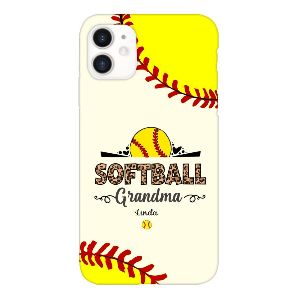 Personalized Softball Grandma Phone Case 3N 2503
