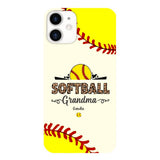 Personalized Softball Grandma Phone Case 3N 2503