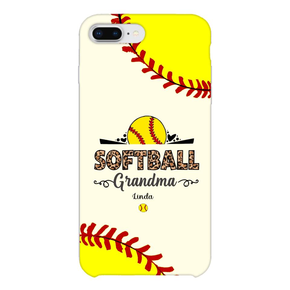 Personalized Softball Grandma Phone Case 3N 2503
