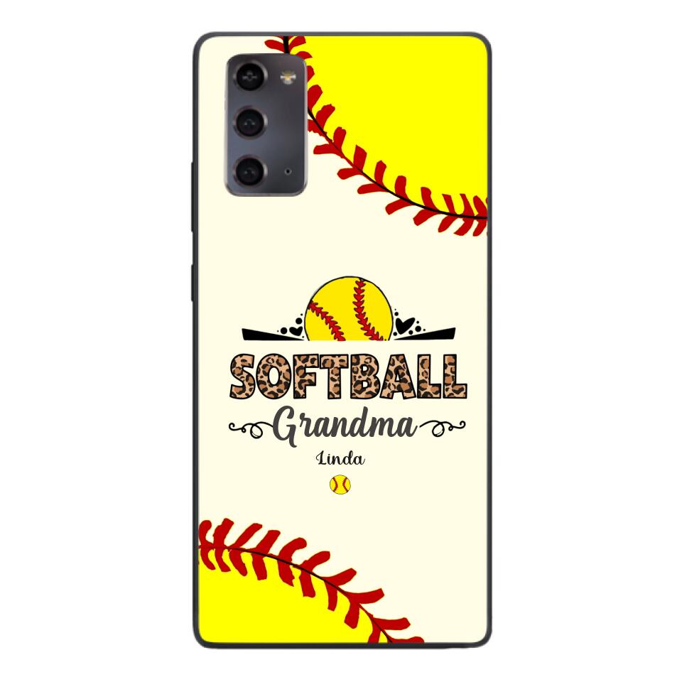Personalized Softball Grandma Phone Case 3N 2503