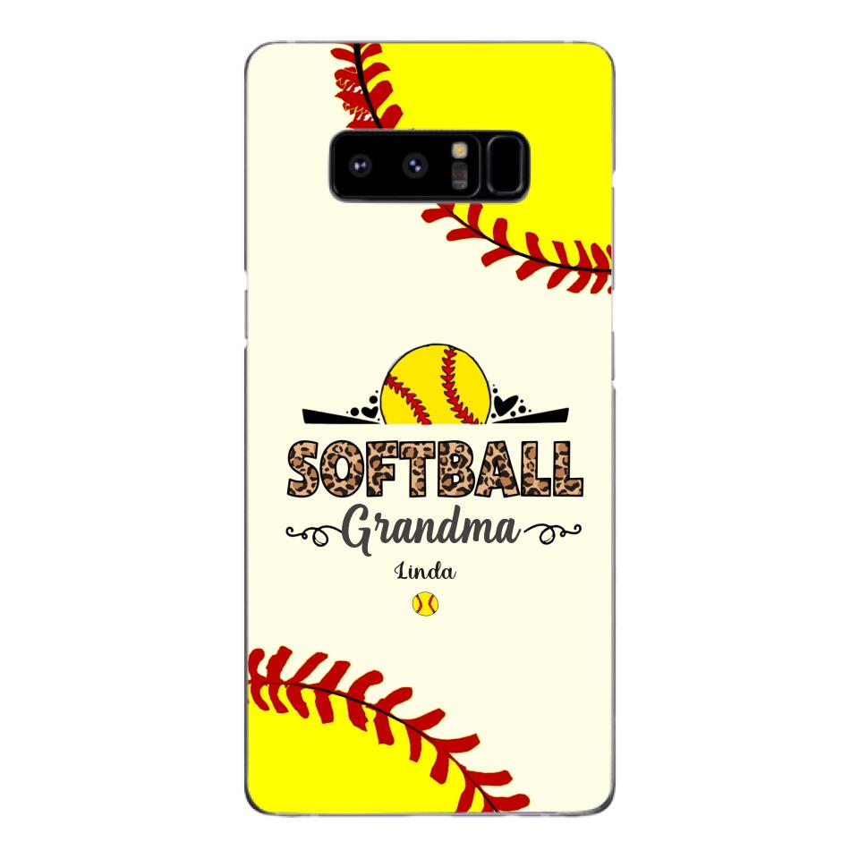 Personalized Softball Grandma Phone Case 3N 2503