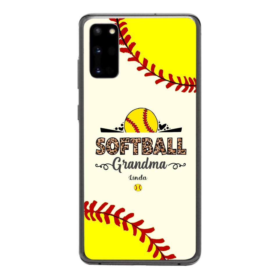 Personalized Softball Grandma Phone Case 3N 2503