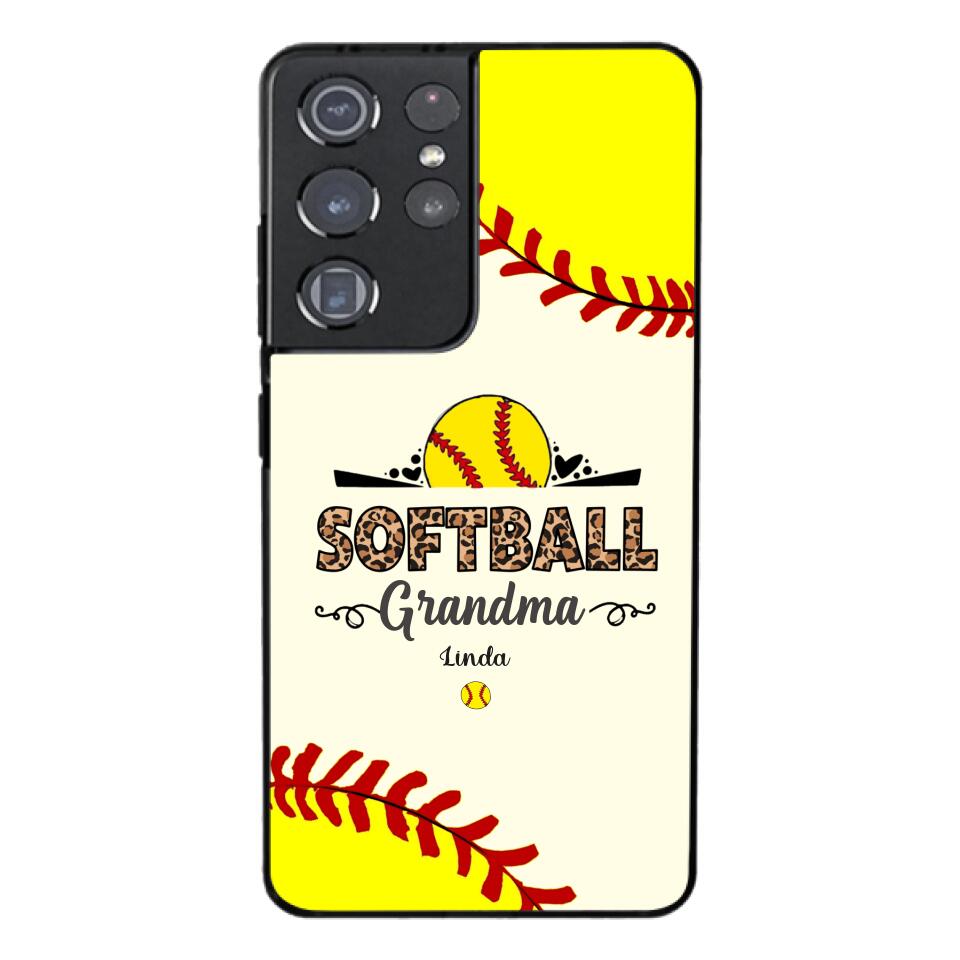 Personalized Softball Grandma Phone Case 3N 2503