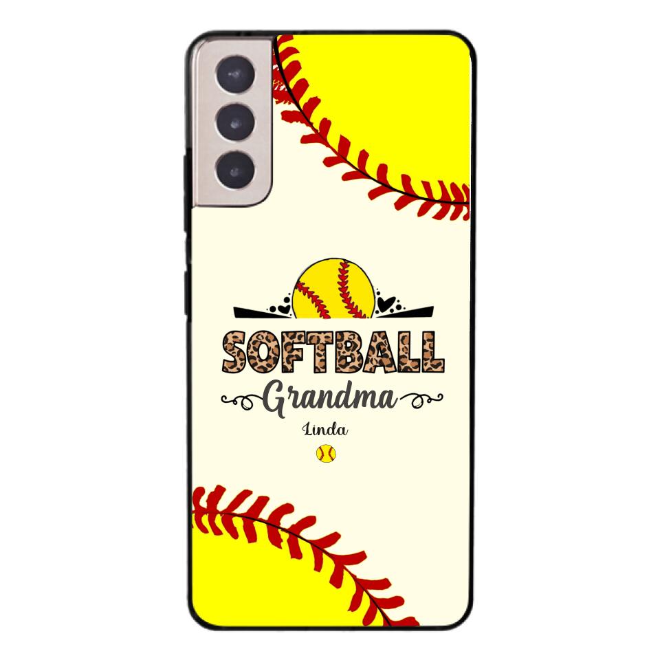 Personalized Softball Grandma Phone Case 3N 2503
