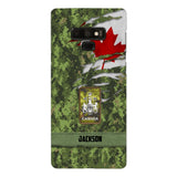 Personalized Canadian soldier camo rank Phone Case M3Q 2503