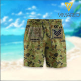 PERSONALIZED AUSTRALIA ARMY CAMO SHORTS QTHC2503