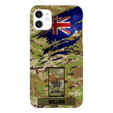 Personalized Australian soldier camo rank Phone Case 3T 2503