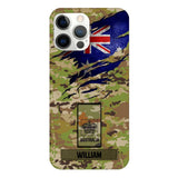 Personalized Australian soldier camo rank Phone Case 3T 2503