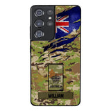 Personalized Australian soldier camo rank Phone Case 3T 2503