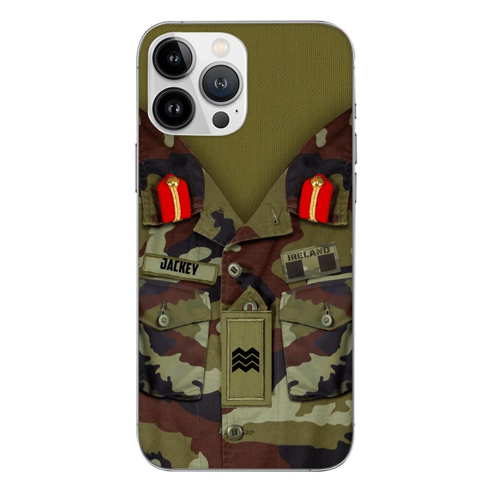 Personalized Irish Soldier Camo Phone Case Printed 25MAR-VQ25