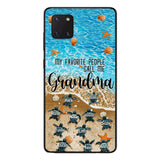 PERSONALIZED MY FAVORITE PEOPLE CALL ME GRANDMA TURTLE PHONECASE QTDT2603