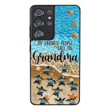 PERSONALIZED MY FAVORITE PEOPLE CALL ME GRANDMA TURTLE PHONECASE QTDT2603