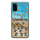 PERSONALIZED MY FAVORITE PEOPLE CALL ME GRANDMA TURTLE PHONECASE QTDT2603