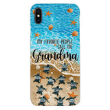 PERSONALIZED MY FAVORITE PEOPLE CALL ME GRANDMA TURTLE PHONECASE QTDT2603