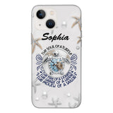 PERSONALIZED TURTLE GIRL WITH NAME PHONECASE QTTQ2603