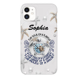 PERSONALIZED TURTLE GIRL WITH NAME PHONECASE QTTQ2603