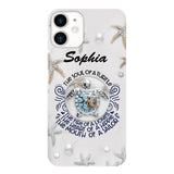 PERSONALIZED TURTLE GIRL WITH NAME PHONECASE QTTQ2603