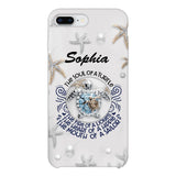 PERSONALIZED TURTLE GIRL WITH NAME PHONECASE QTTQ2603