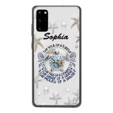 PERSONALIZED TURTLE GIRL WITH NAME PHONECASE QTTQ2603