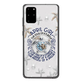PERSONALIZED APRIL TURTLE GIRL PHONECASE QTTQ2603