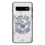 PERSONALIZED APRIL TURTLE GIRL PHONECASE QTTQ2603