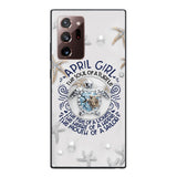 PERSONALIZED APRIL TURTLE GIRL PHONECASE QTTQ2603