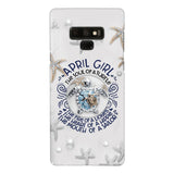 PERSONALIZED APRIL TURTLE GIRL PHONECASE QTTQ2603