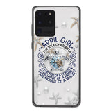 PERSONALIZED APRIL TURTLE GIRL PHONECASE QTTQ2603