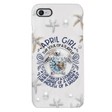 PERSONALIZED APRIL TURTLE GIRL PHONECASE QTTQ2603
