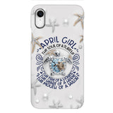 PERSONALIZED APRIL TURTLE GIRL PHONECASE QTTQ2603
