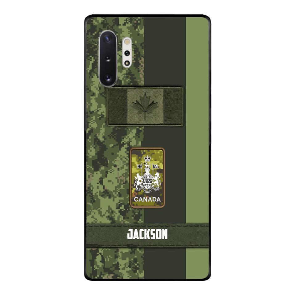 Personalized Canada soldier camo rank Phone Case M3Q 2603