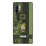 Personalized Canada soldier camo rank Phone Case M3Q 2603
