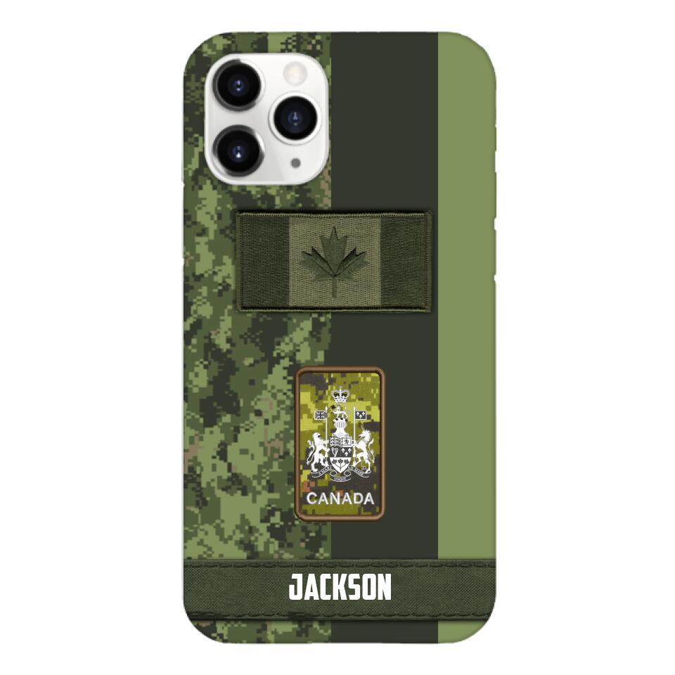 Personalized Canada soldier camo rank Phone Case M3Q 2603