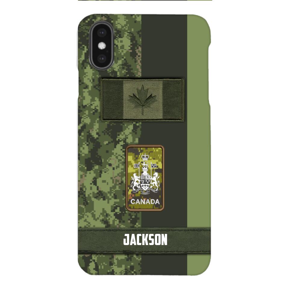 Personalized Canada soldier camo rank Phone Case M3Q 2603