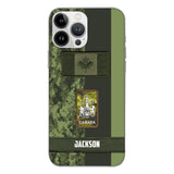 Personalized Canada soldier camo rank Phone Case M3Q 2603