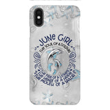 PERSONALIZED JUNE DOLPHIN GIRL PHONECASE QTTQ2603