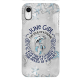 PERSONALIZED JUNE DOLPHIN GIRL PHONECASE QTTQ2603