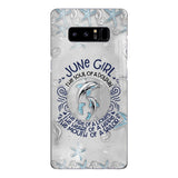 PERSONALIZED JUNE DOLPHIN GIRL PHONECASE QTTQ2603