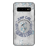 PERSONALIZED JUNE DOLPHIN GIRL PHONECASE QTTQ2603