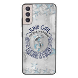 PERSONALIZED JUNE DOLPHIN GIRL PHONECASE QTTQ2603