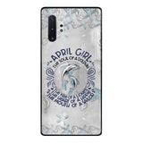 PERSONALIZED APRIL DOLPHIN GIRL PHONECASE QTTQ2603