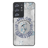 PERSONALIZED APRIL DOLPHIN GIRL PHONECASE QTTQ2603