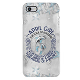 PERSONALIZED APRIL DOLPHIN GIRL PHONECASE QTTQ2603