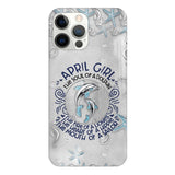 PERSONALIZED APRIL DOLPHIN GIRL PHONECASE QTTQ2603