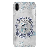 PERSONALIZED APRIL DOLPHIN GIRL PHONECASE QTTQ2603