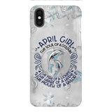 PERSONALIZED APRIL DOLPHIN GIRL PHONECASE QTTQ2603