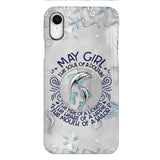 PERSONALIZED MAY DOLPHIN GIRL PHONECASE QTTQ2603