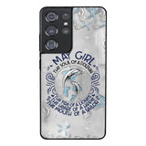 PERSONALIZED MAY DOLPHIN GIRL PHONECASE QTTQ2603