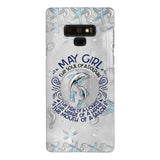 PERSONALIZED MAY DOLPHIN GIRL PHONECASE QTTQ2603